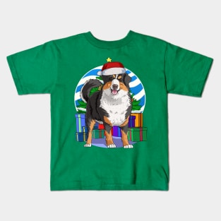 Bernese Mountain Dog Christmas Tree Decoration Kids T-Shirt